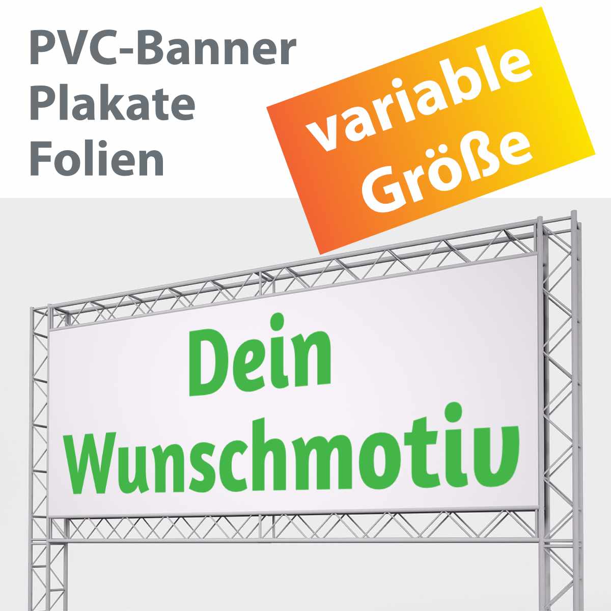 PVC Banner - Folie - Plakat selbst gestalten & online drucken