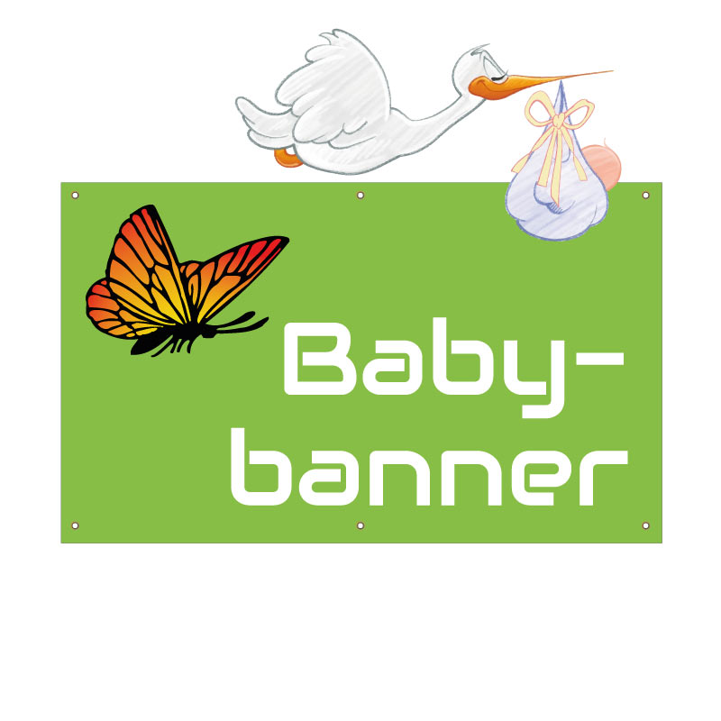 Baby-Banner 150x90 cm, selbst gestalten