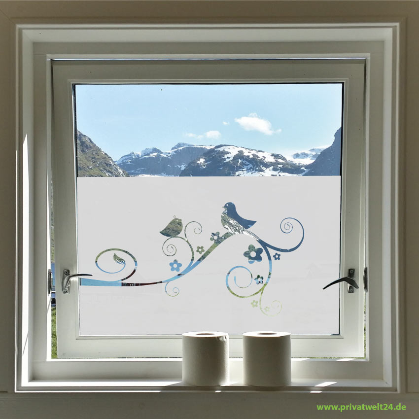 Perforierte Fensterfolie, Fensterfolie mit Motiv