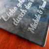 Lasergravur in Glasschneidebrett