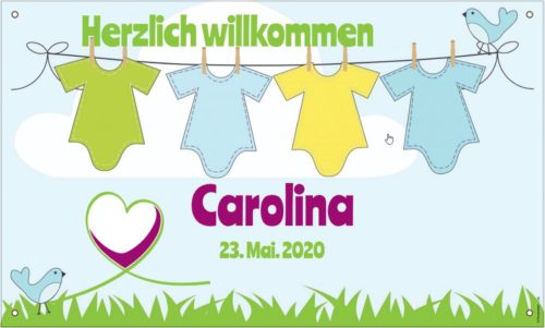 Babybanner Wäscheleine