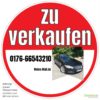 zu verkaufen Aufkleber mit Telefonnummer, rund 20 cm – Bild 2