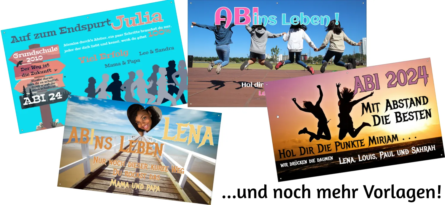 ABI Banner Vorlagen