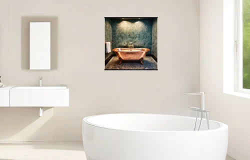 8001 Badezimmerwand Quadratisch