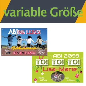 Abi Banner variable Größe