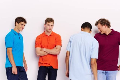 Neutral - Herren Bio Piqué Polo mit Aufdruck – Bild 7