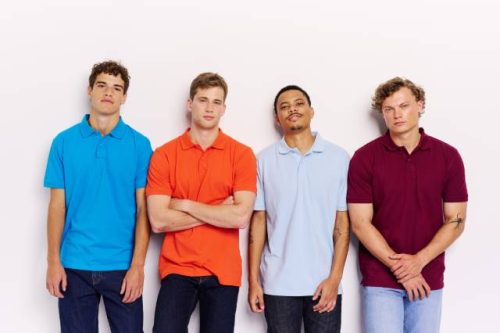 Neutral - Herren Bio Piqué Polo mit Aufdruck – Bild 5